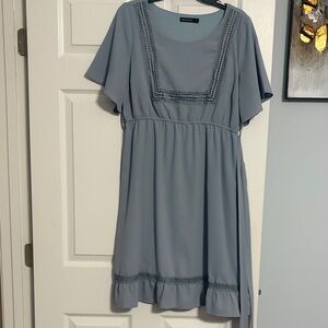 Mikroae Elegant Blue Dress size large